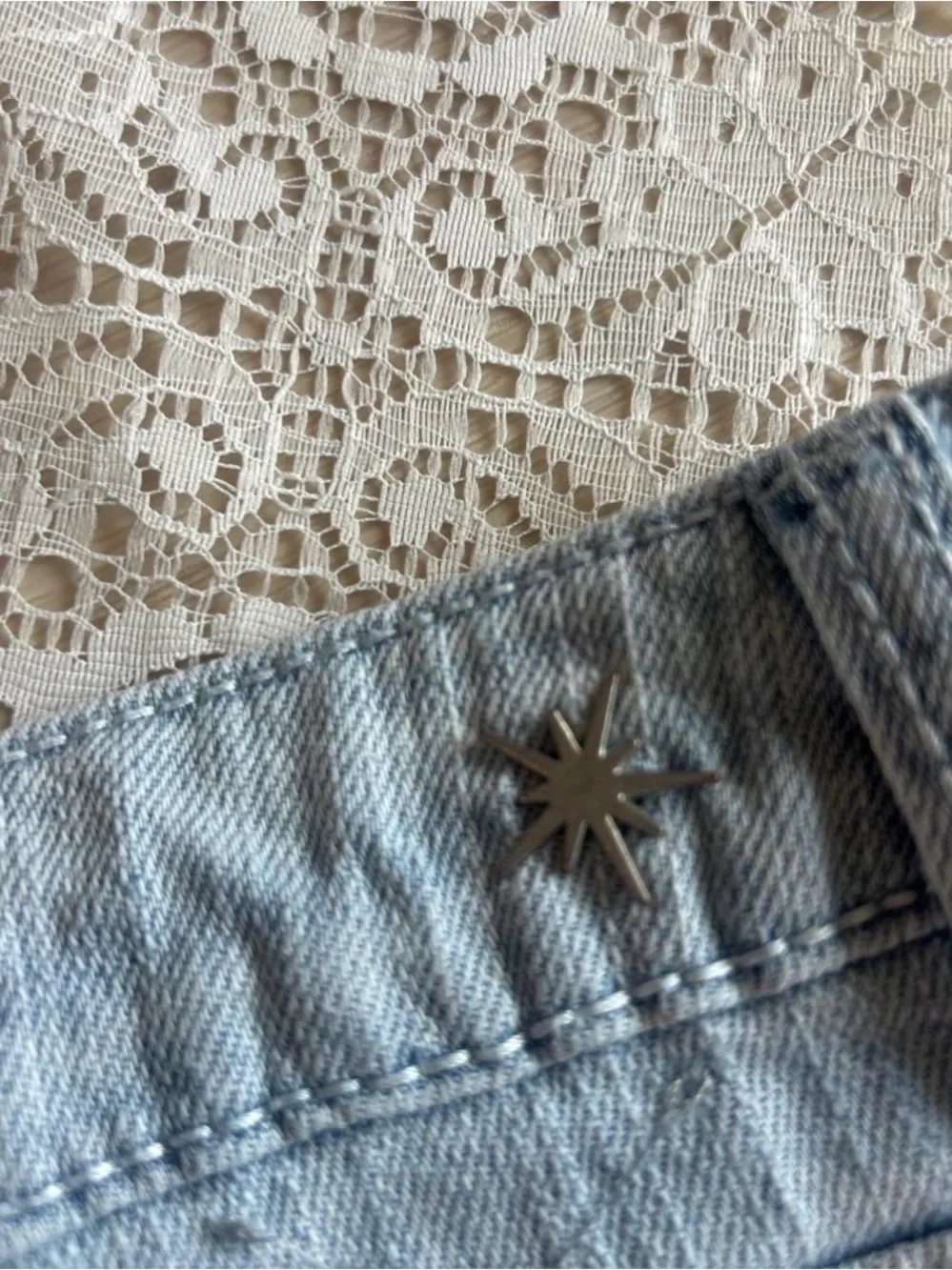 Almost Famous Light Blue Distressed Denim Cutoff Shorts